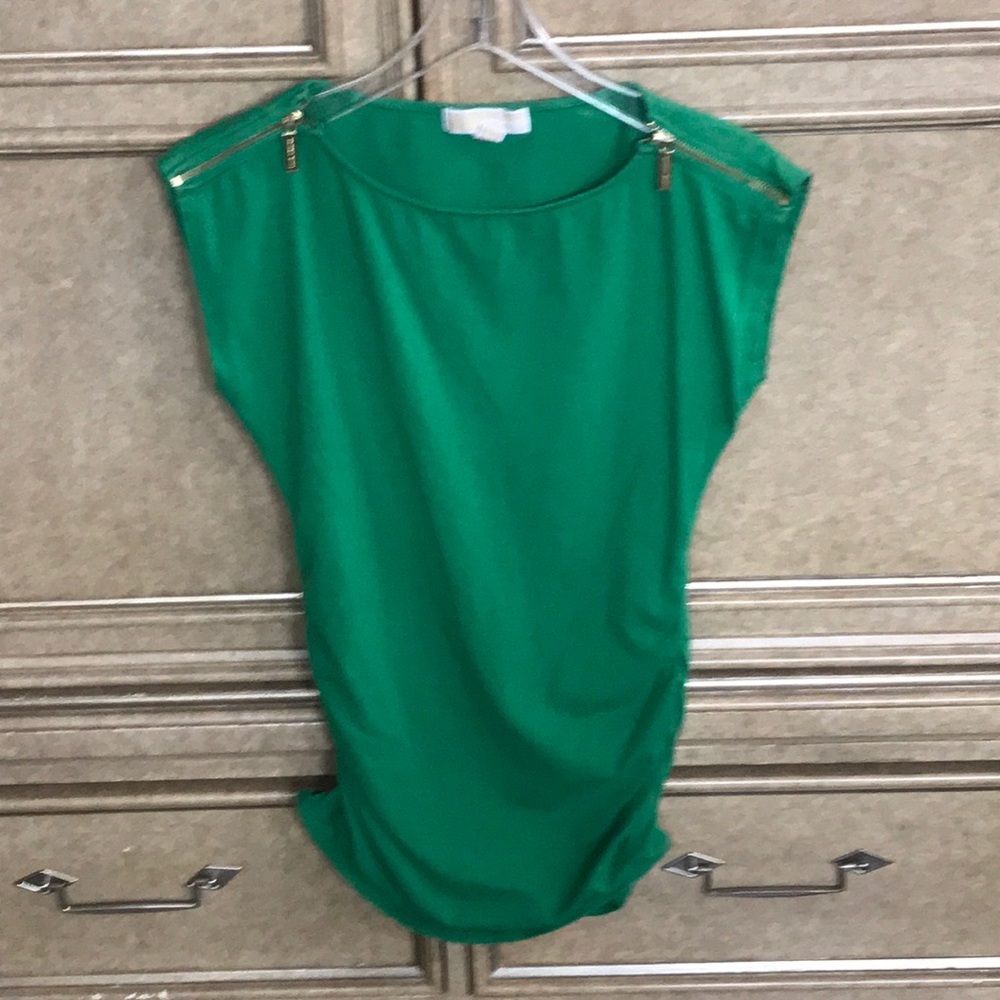 MICHAEL KORS WOMENS KELLY GREEN TOP
